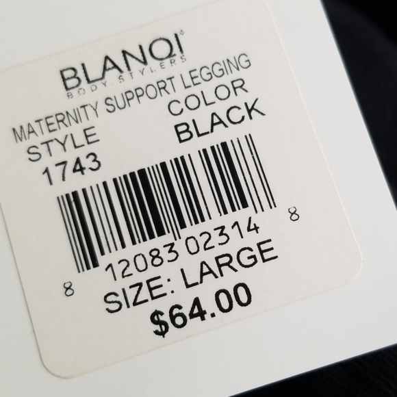 Blanqi Black Maternity Support Leggings - Picture 5 of 5